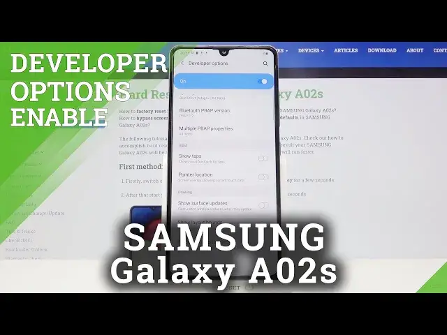 'Video thumbnail for Developer Options in SAMSUNG Galaxy A02s – Developer Features'