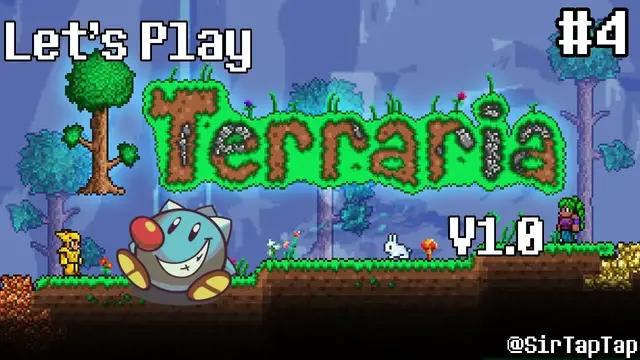 Video thumbnail for Let's Play Terraria Part 4 | Bloodmoon!!