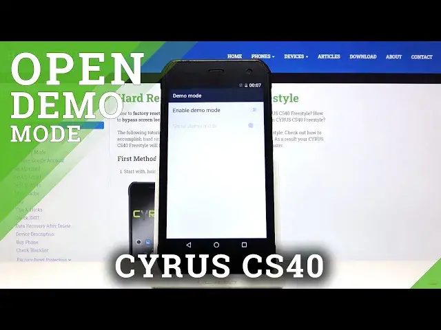 'Video thumbnail for How to Enable Demo Mode in CYRUS CS40 - Hidden Mode from Developer Options'