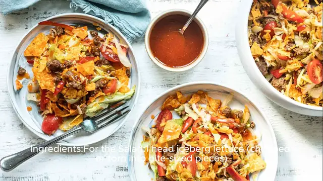 Video thumbnail for Taco salad recipe