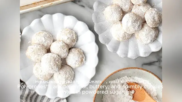 Video thumbnail for mexican wedding cookies recipe