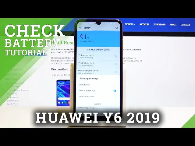 'Video thumbnail for How to Check Battery Percentage on HUAWEI Y6 2019 – Track Battery Level'