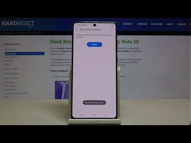 'Video thumbnail for How to Reset Network Settings in SAMSUNG Galaxy Note 20 – Reset Network Preferences'