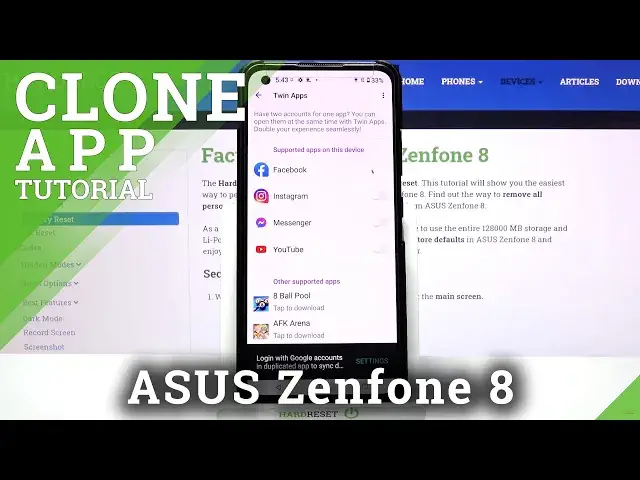 'Video thumbnail for How to Use App Cloner in ASUS Zenfone 8 - Clone Applications'