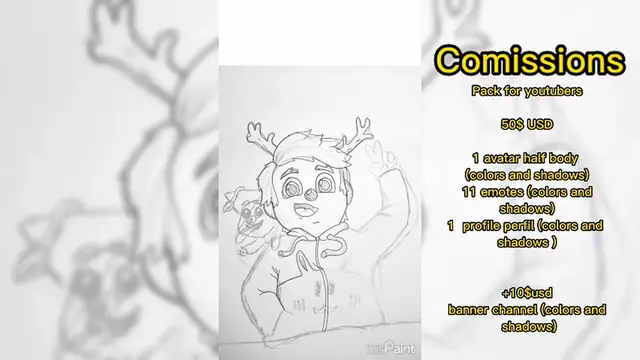 Video thumbnail for Processo de uma Comission|Drawing a Comission