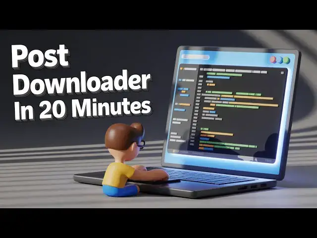 Video thumbnail for I Built an Instagram & Twitter Post Downloader in 20 Minutes (Node.js Express Tutorial)