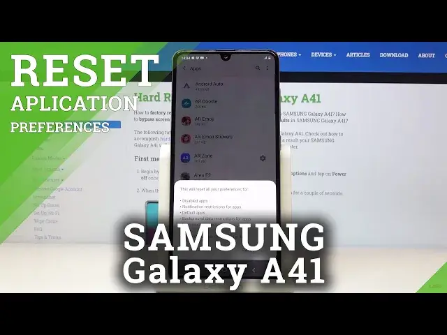 'Video thumbnail for How to Reset App Preferences in SAMSUNG Galaxy A41 – Reset App Settings'
