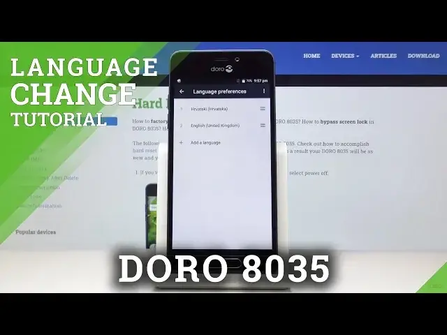 'Video thumbnail for How to Change Language in DORO 8035 – Region Settings'