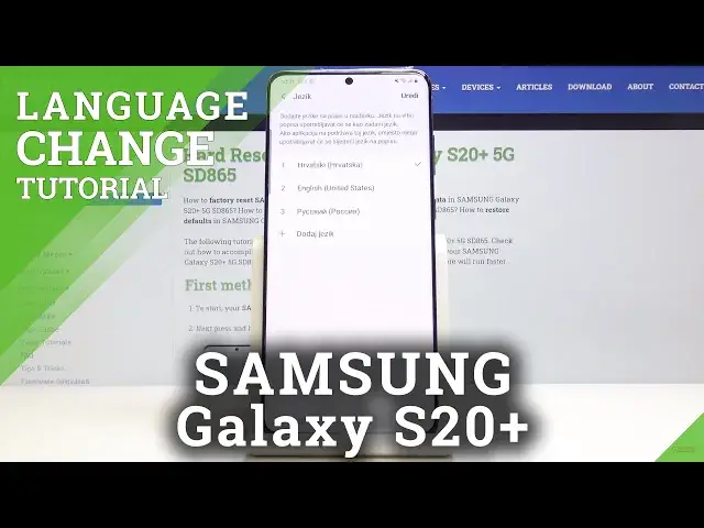 'Video thumbnail for How to Change Language on SAMSUNG Galaxy S20+ - Language Settings'