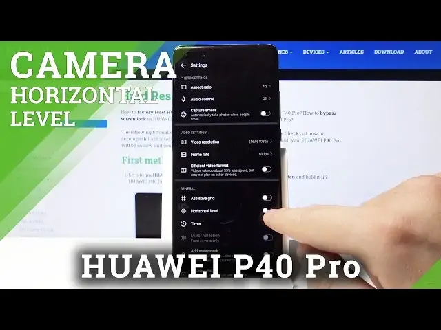 'Video thumbnail for How to Turn On Camera Horizontal Level in Huawei P40 Pro – Camera Pro Mode'