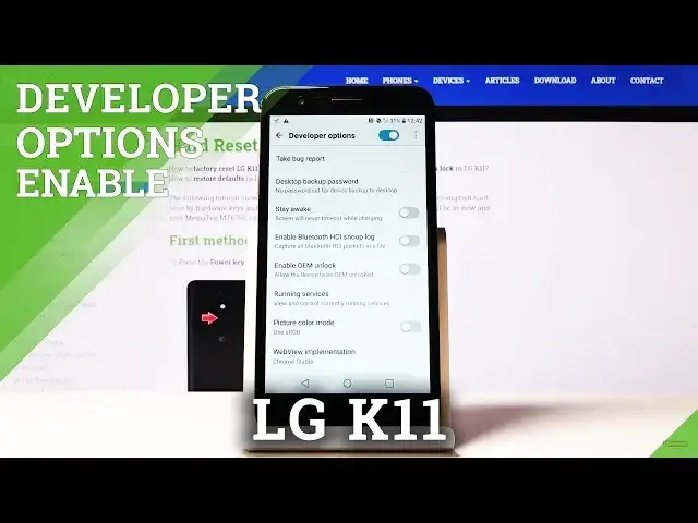 'Video thumbnail for Developer Options in LG K11 – OEM Unlock / USB Debugging'