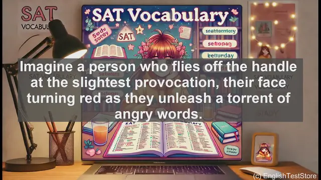 Video thumbnail for 5000 Must Know SAT Vocabulary - Choleric: The SAT Vocabulary Word for Quick-Tempered