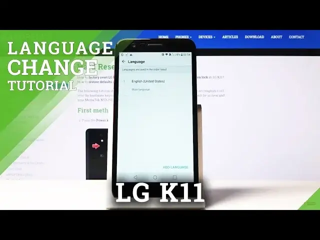 Video thumbnail for How to Change Language in LG K11 – Menu Language
