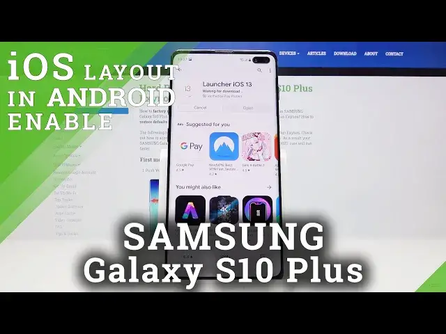 'Video thumbnail for How to Download and Install iOS Launcher in SAMSUNG Galaxy S10 Plus – Apple Menu'