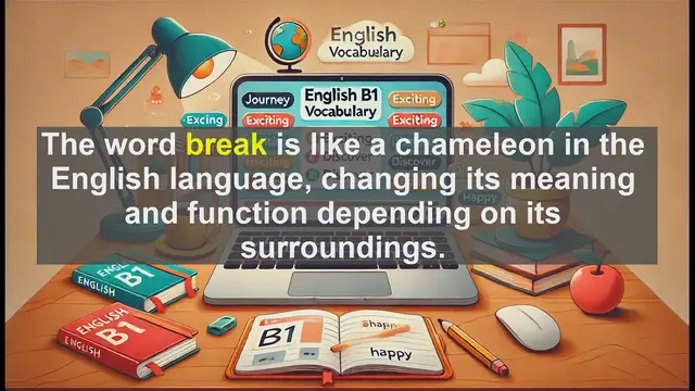 Video thumbnail for 2500 Must Know CEFR B1 Vocabulary - Understanding the Word 'Break': A B1 English Language Guide