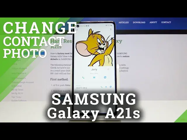 'Video thumbnail for How to Add Photo to Contact in SAMSUNG Galaxy A21s - Personalize Contacts'