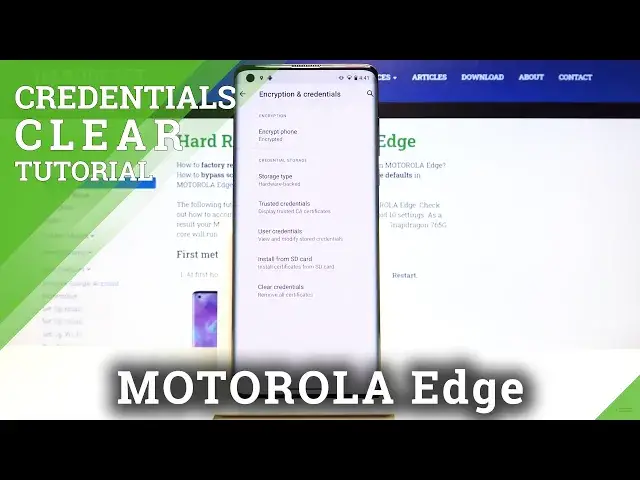 'Video thumbnail for How to Clear Credentials in MOTOROLA Edge – Remove All Licenses'