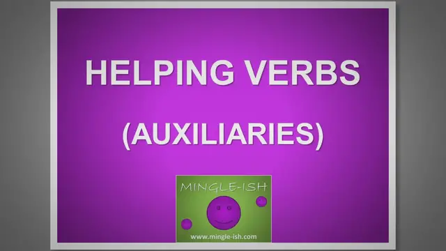 Video thumbnail for Helping (auxiliary) verbs expressing MOOD - Grammar lesson
