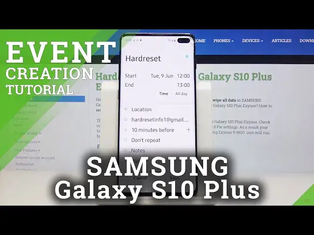 'Video thumbnail for How to Add Event to Calendar in SAMSUNG Galaxy S10 Plus – Add Event Notification'