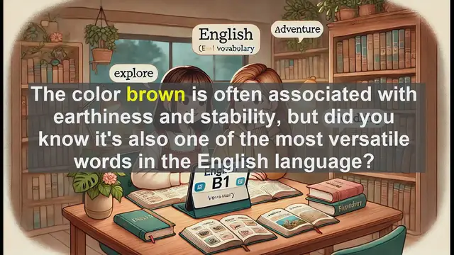 Video thumbnail for 2500 Must Know CEFR B1 Vocabulary - The Many Shades of 'Brown': From Basic Color to Advanced Usage