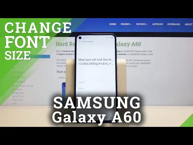 'Video thumbnail for How to Update Font Style in Samsung Galaxy A60 - Change Font Size'