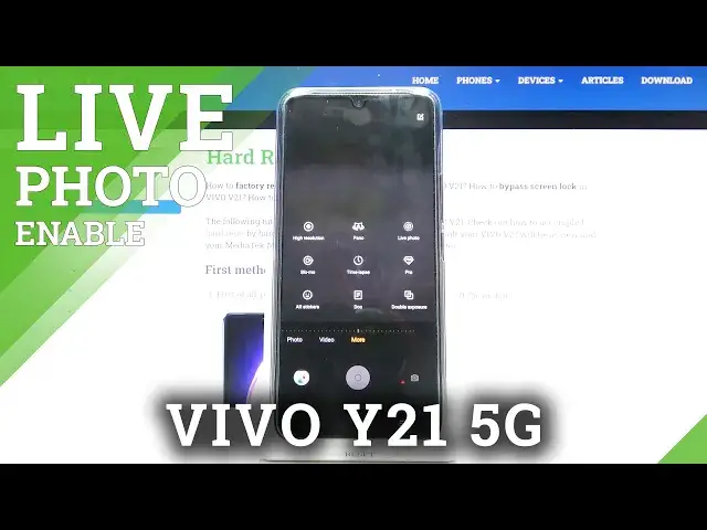 'Video thumbnail for How to Take Live Photo on VIVO V21 5G - Make Motion Photo'