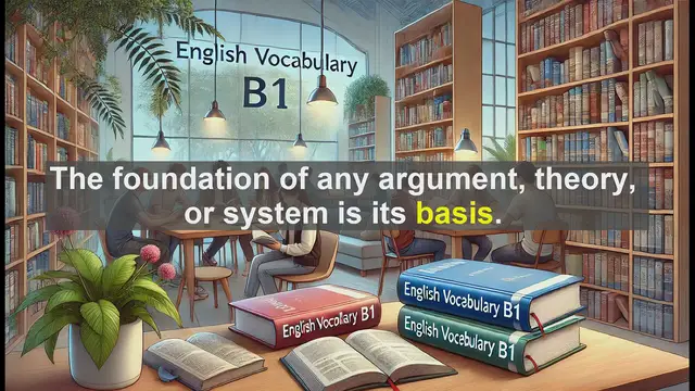 Video thumbnail for 2500 Must Know CEFR B1 Vocabulary - Understanding 'Basis': The Foundation of Advanced English Expression