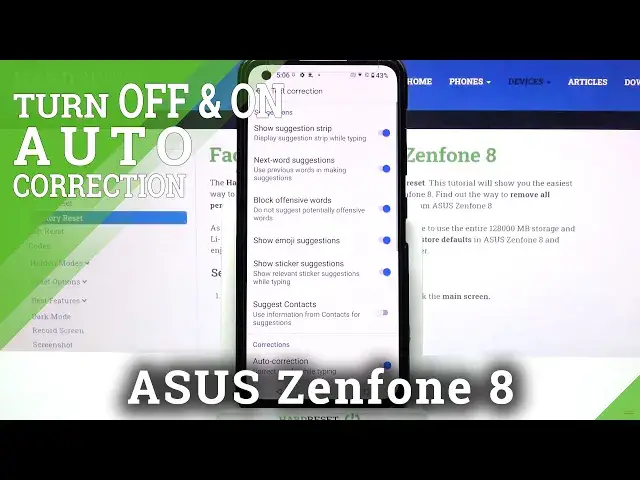 Video thumbnail for How to Access Text Correction Options in ASUS Zenfone 8 - Find Keyboard Typing Features