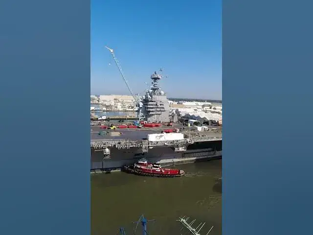 Video thumbnail for U.S.  Navy USS John F  Kennedy Aircraft Carrier Steps Toward Sea Trials