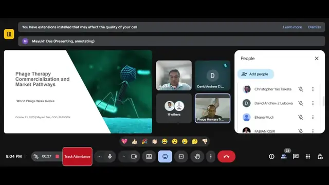 'Video thumbnail for Day 2 phage therapy commercialization and market pathways investment and funding models'