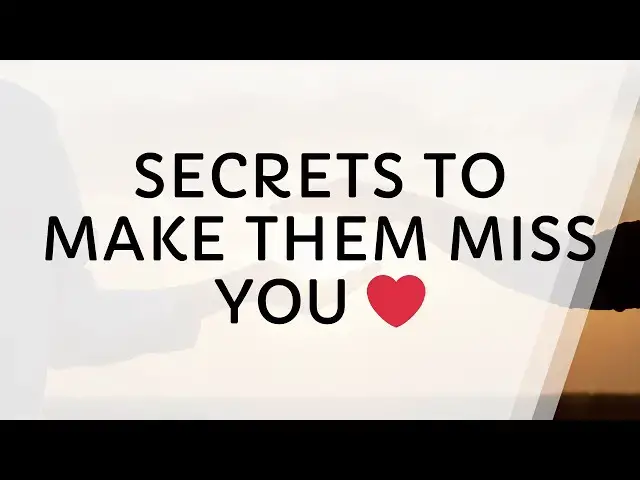 Video thumbnail for How to Make an Avoidant Miss You Without Chasing Them!