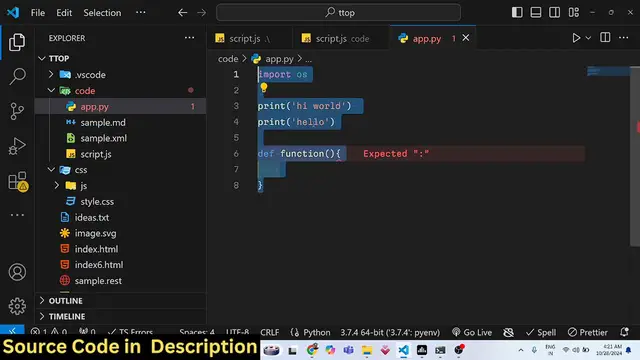 Video thumbnail for How to Spot and Debug Errors Faster in VS Code with Error Lens 🔍Extension