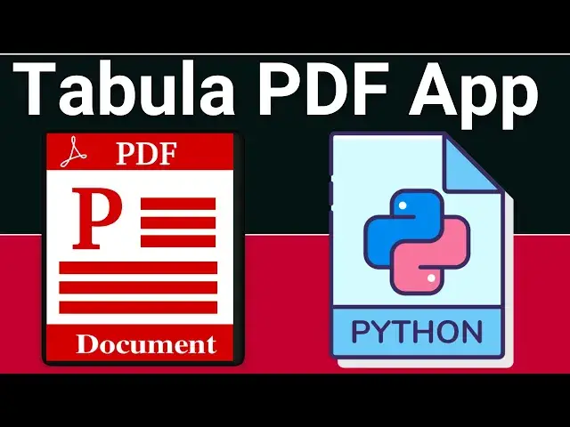 Video thumbnail for Python 3 Tabula Library Example to Extract All Tables From PDF and Save it inside HTML File