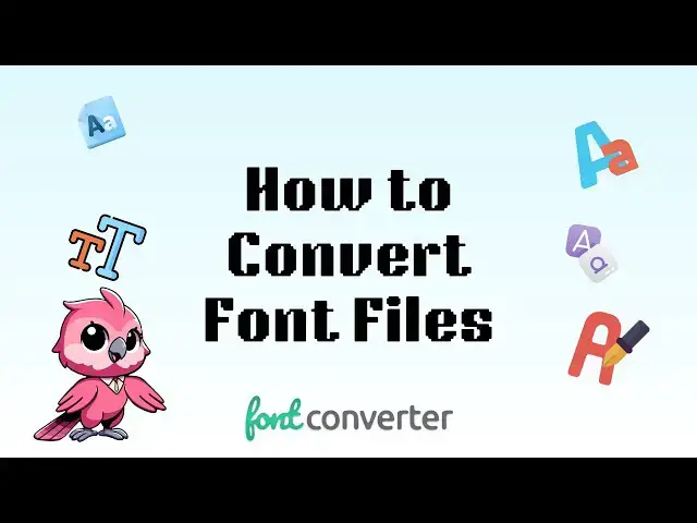 'Video thumbnail for 🔤 How to Convert Font Files Online Free | Easy Font Format Conversion for Designers'