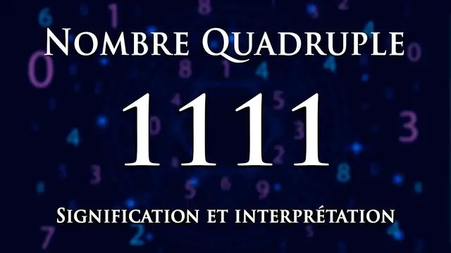 Video thumbnail for ? INTERPRÉTATION DU NOMBRE 1111 : numérologie et message angélique