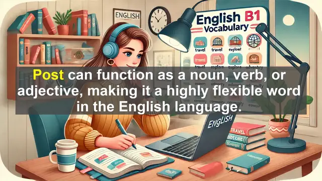 Video thumbnail for 2500 Must Know CEFR B1 Vocabulary - The Many Uses of 'Post' in English: Noun, Verb, and Adjective