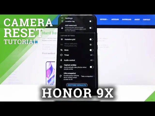 Video thumbnail for How to Reset Camera on Honor 9x –  Camera Default Settings