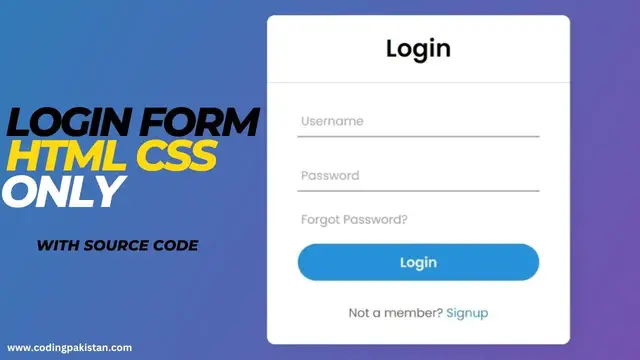 Video thumbnail for Animated Login Form Using HTML CSS with Source code @CodeWithHarry @CodingNepal #htmlcssdesign