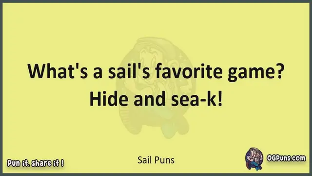Video thumbnail for Sail - Jokes, Puns, Wordplays, and Laughter
