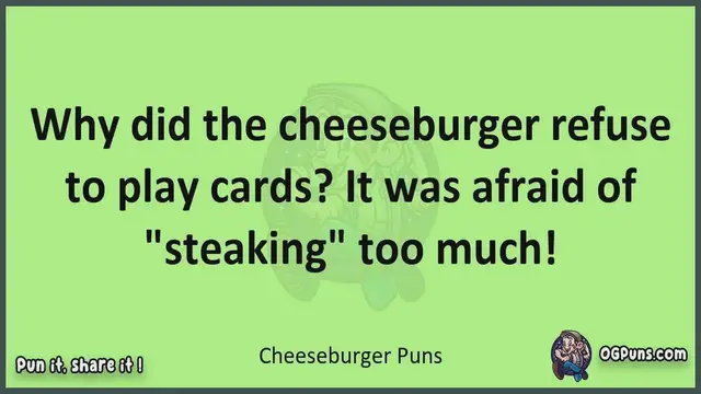 Video thumbnail for Cheeseburger - Jokes, Puns, Wordplays, and Laughter