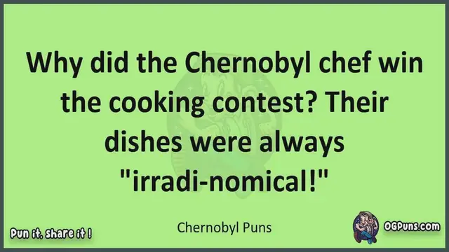 Video thumbnail for Chernobyl - Jokes, Puns, Wordplays, and Laughter