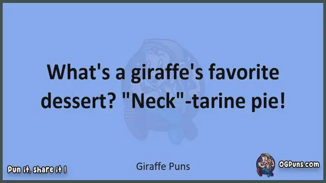 Video thumbnail for Giraffe - Jokes, Puns, Wordplays, and Laughter
