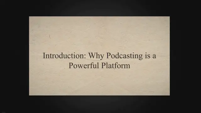 'Video thumbnail for Podcasting 101: A Step-by-Step Guide to Launching Your Own Show'