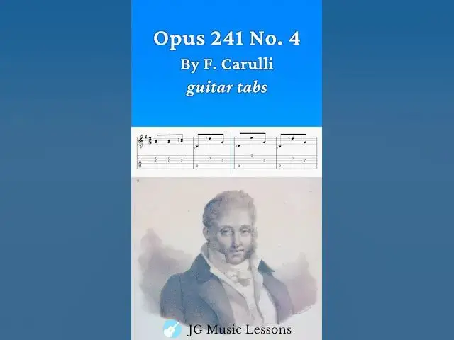 'Video thumbnail for Carulli Opus 241 No. 4 guitar tabs 🎸'