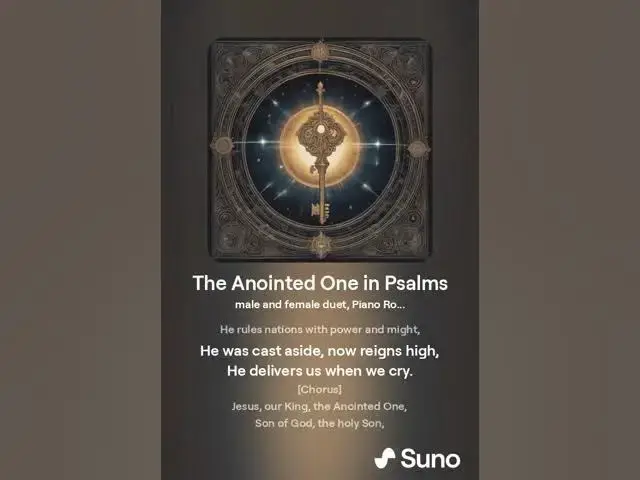 Video thumbnail for The Anointed One in Psalms: A Song of Jesus' Kingship