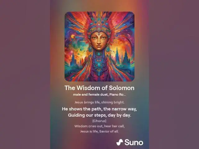 Video thumbnail for The Wisdom of Solomon: A Foretaste of Jesus’ Teaching (Original Song)