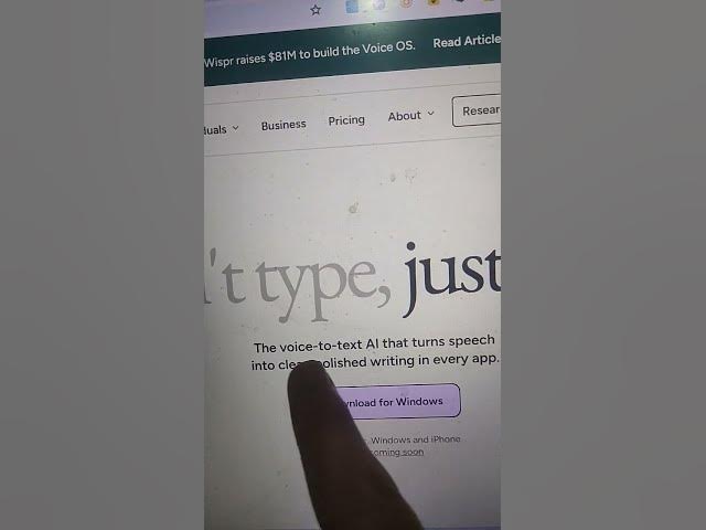 Video thumbnail for Wisprflow.ai – AI Voice-to-Text Dictation Tool That Speeds Up Writing #shorts