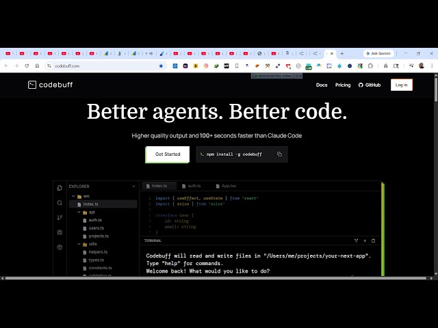 Video thumbnail for This Codebuff AI Coding CLI Agent is INSANE Builds Full Stack Apps in Terminal Destroys Claude Code