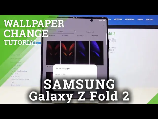 Video thumbnail for How to Change Wallpaper in SAMSUNG Galaxy Z Fold 2 – Desktop Update