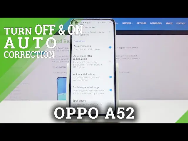 Video thumbnail for How to Turn On / Off Auto Correction in Oppo A52 - Text Settings